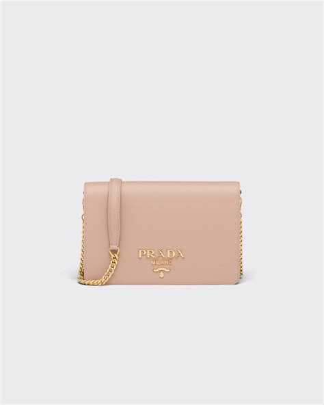 Powder Pink Saffiano Leather Mini Bag 